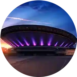 katowice spodek nocą