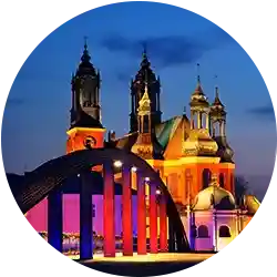 poznań most biskupa Jordana i katedra poznańska